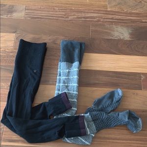 lululemon 2 pack of Knee High Leg Warmers
